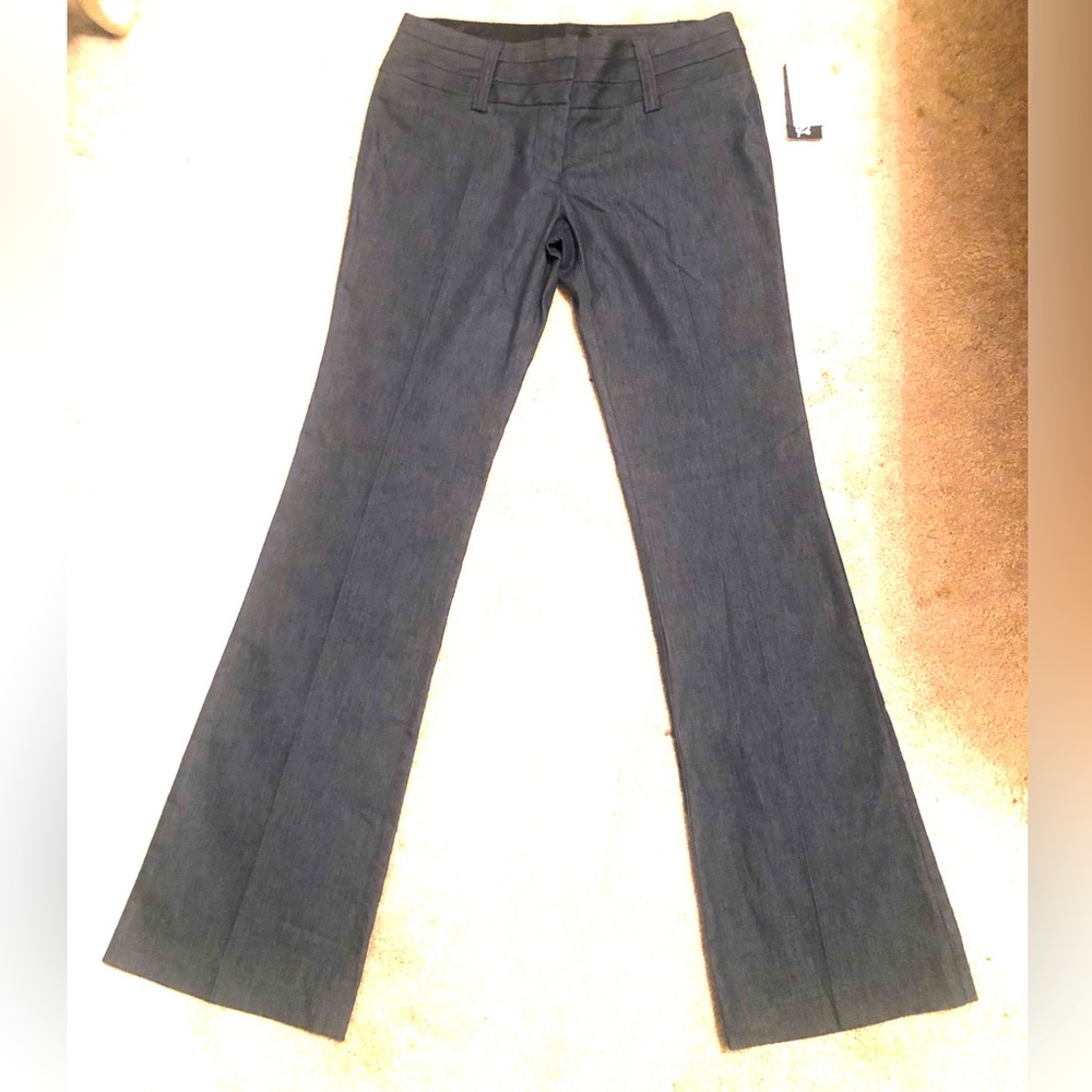 NWT Navy Denim Dress Pants Size 5